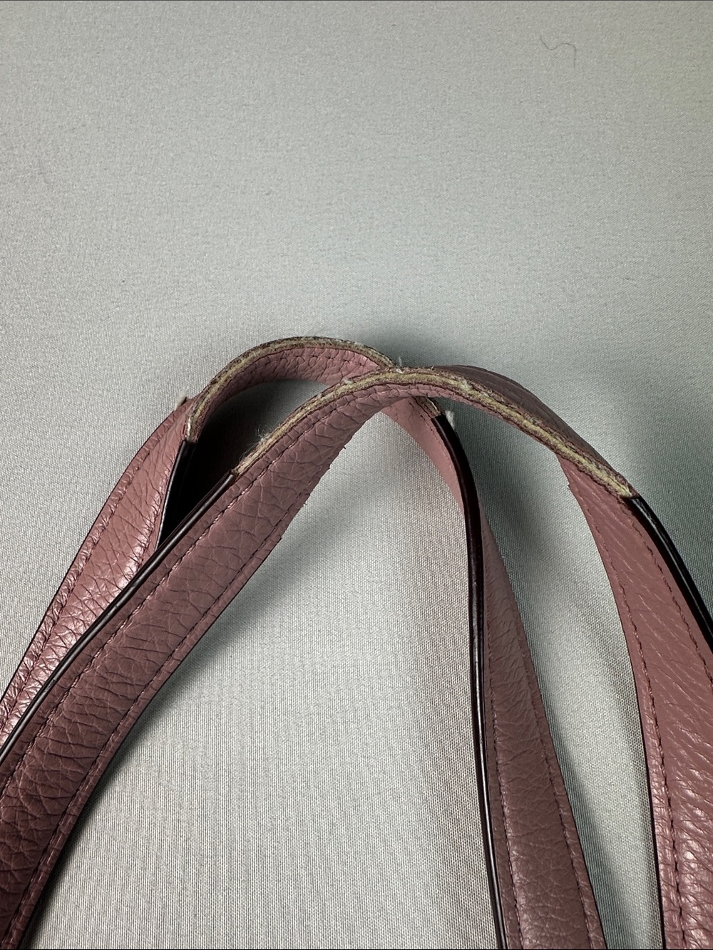 Coach Purse Dusty Rose Leather Tote Bag Over the Shoulder - Picture 5 of 14